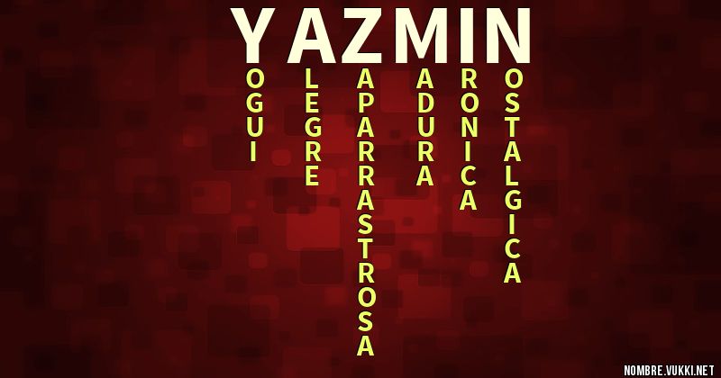 Acróstico yazmÍn