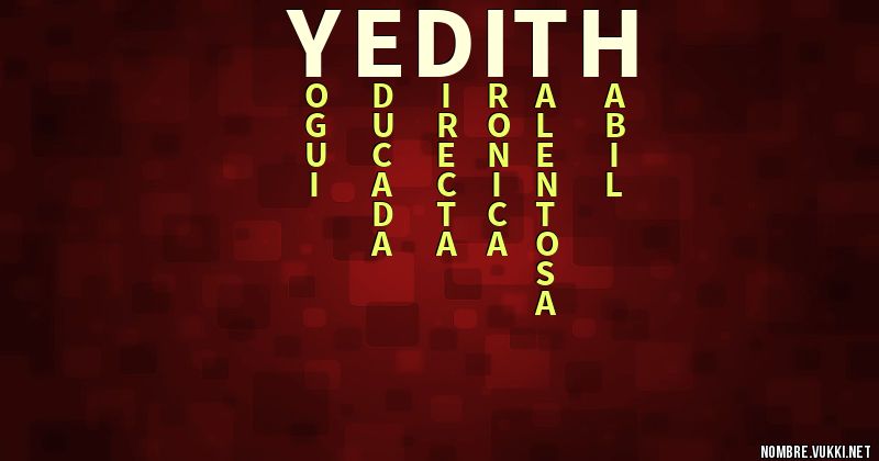 Acróstico yedith