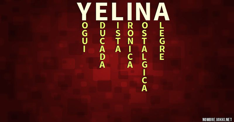 Acróstico yelina