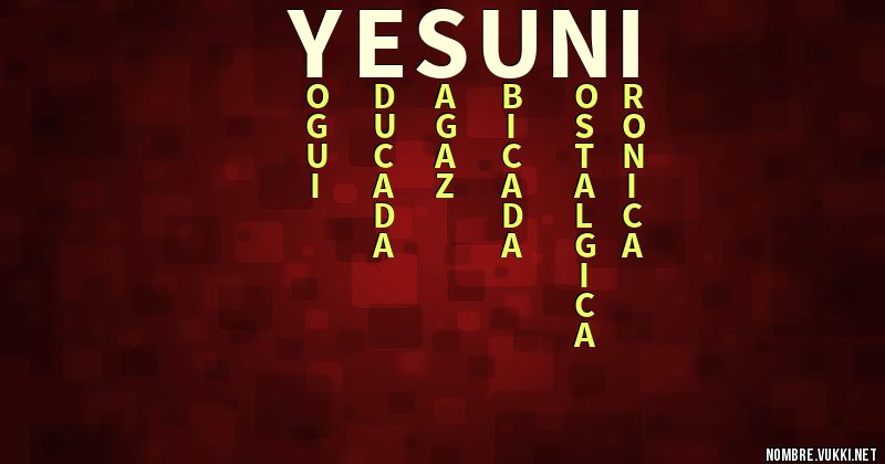 Acróstico yesuni