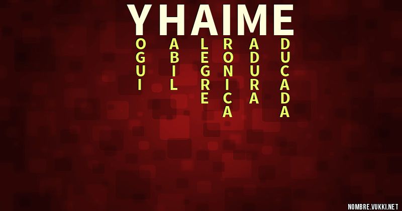 Acróstico yhaime