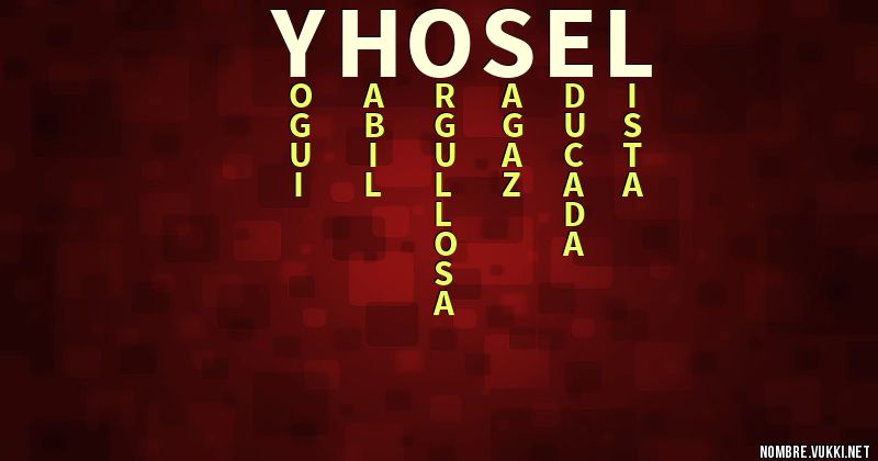 Acróstico yhosel