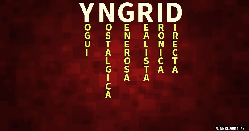 Acróstico yngrid