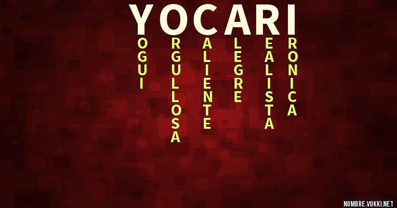 Acróstico yocari