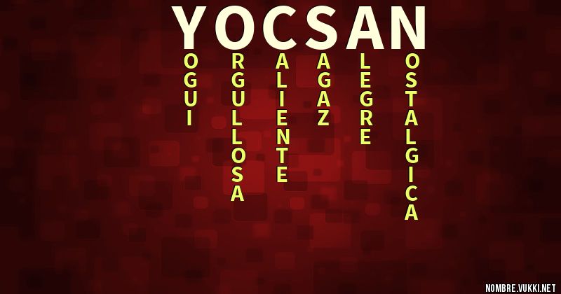 Acróstico yocsan