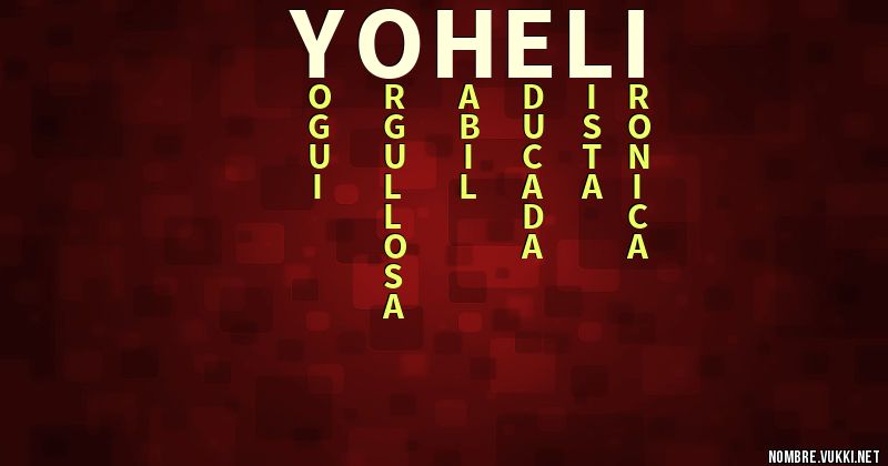Acróstico yoheli