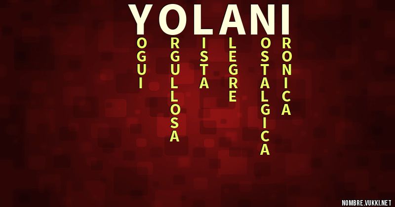 Acróstico yolani