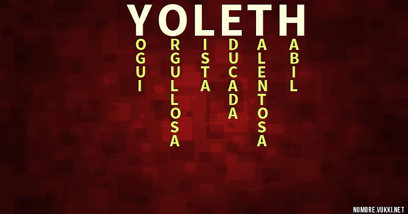 Acróstico yoleth