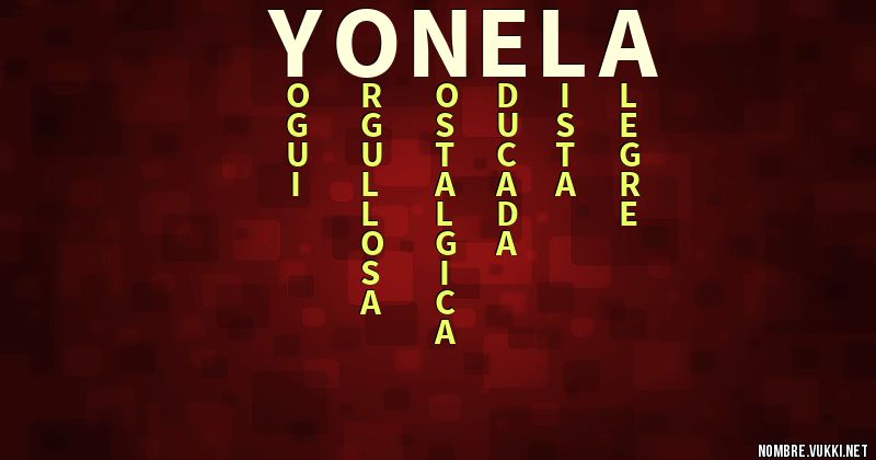 Acróstico yonela