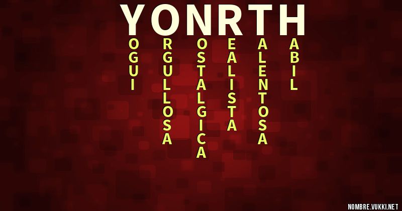 Acróstico yonrth