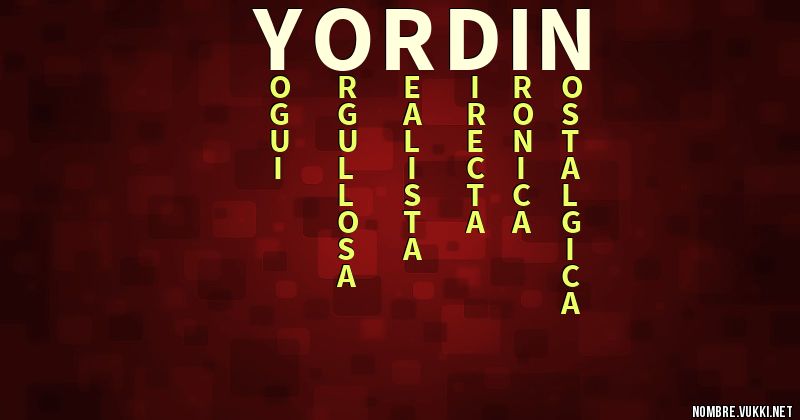 Acróstico yordin