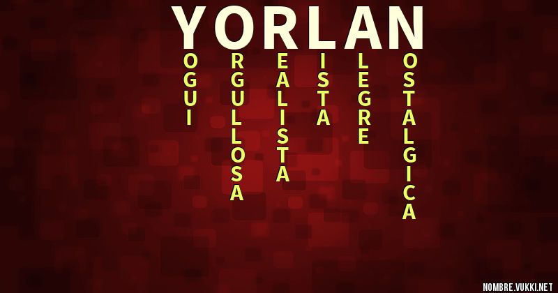 Acróstico yorlan