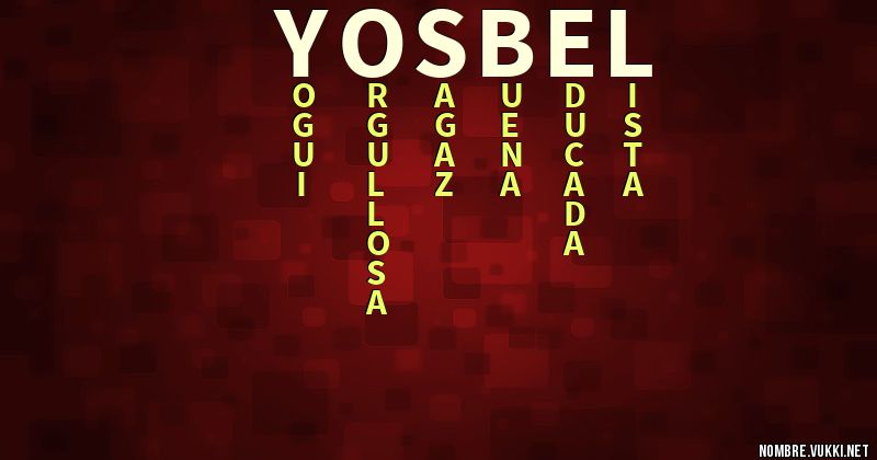 Acróstico yosbel