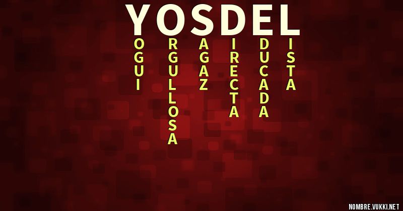 Acróstico yosdel