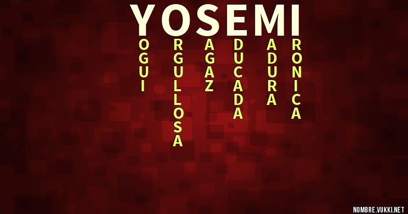 Acróstico yosemi