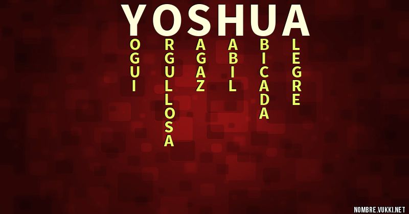 Acróstico yoshua