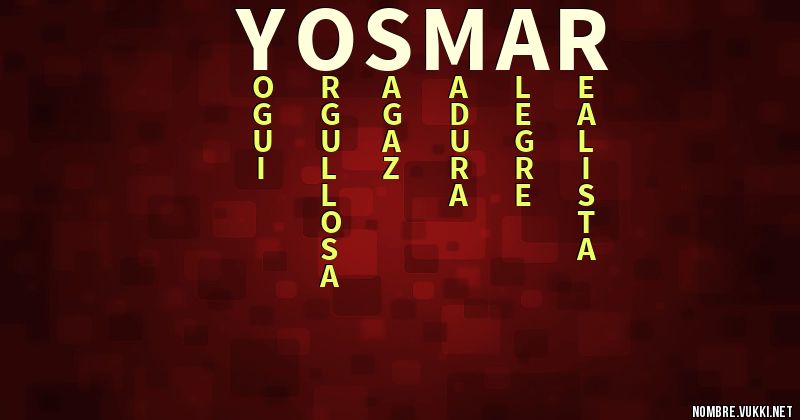 Acróstico yosmar