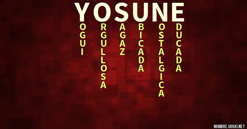 Acróstico yosune