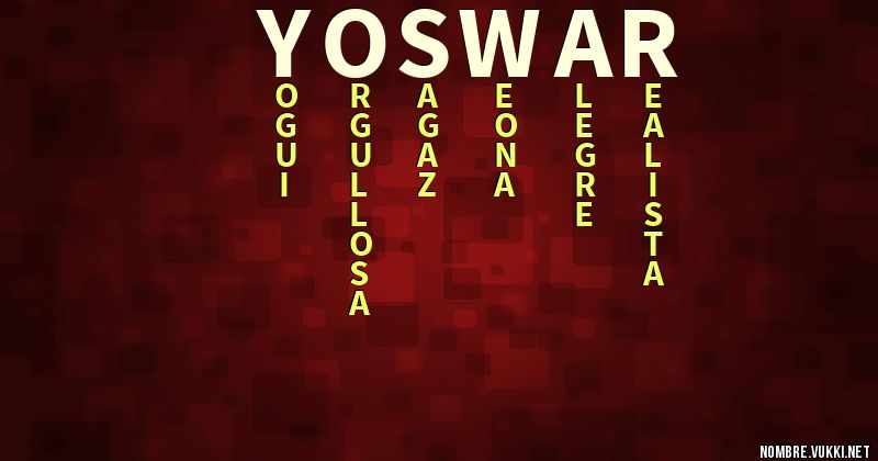 Acróstico yoswar