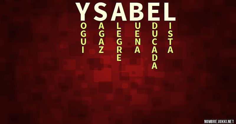 Acróstico ysabel