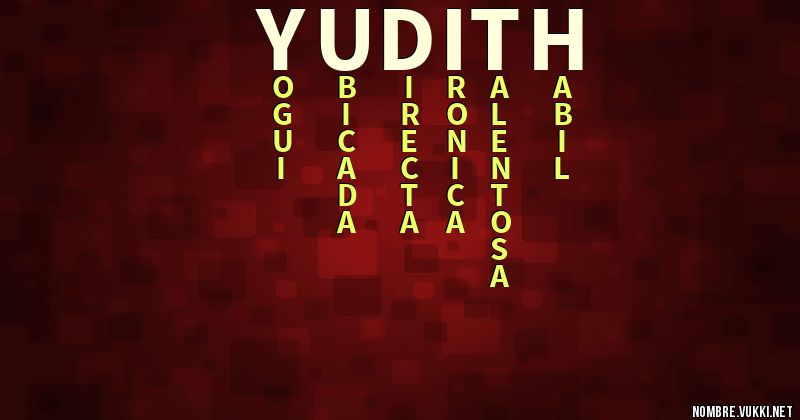 Acróstico yudith