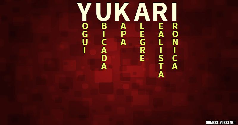 Acróstico yukari