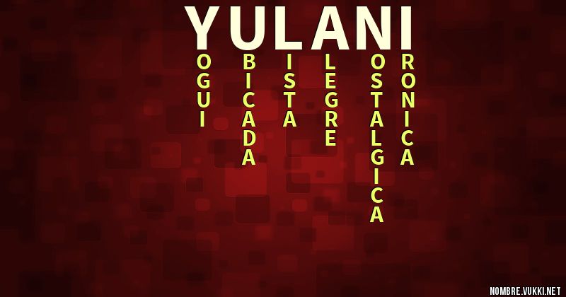 Acróstico yulani