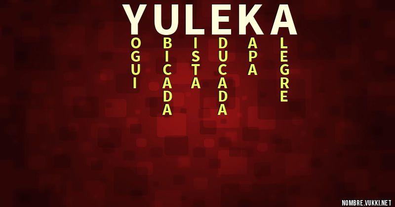 Acróstico yuleka