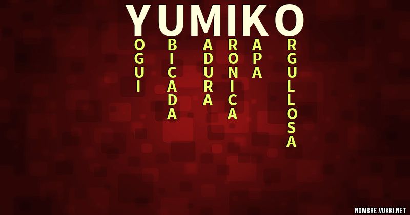 Acróstico yumiko