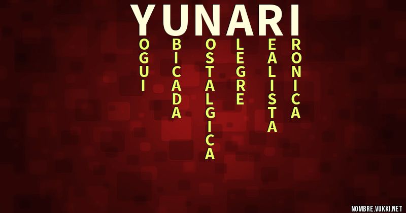 Acróstico yunari