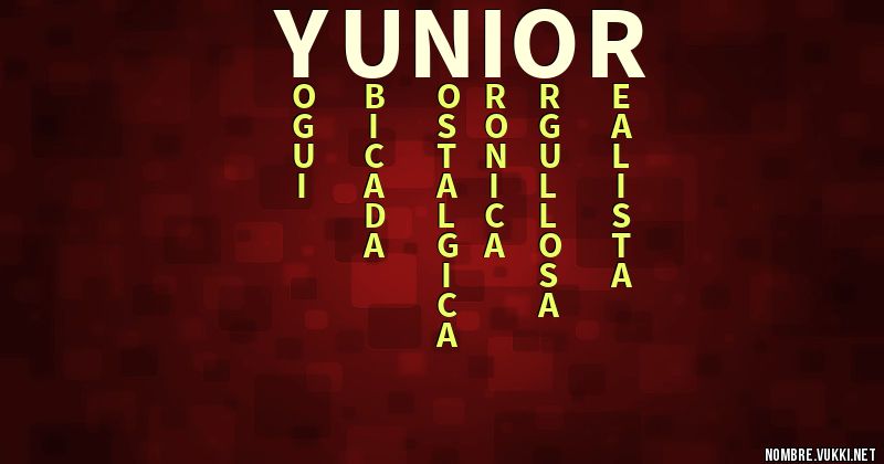 Acróstico yunior