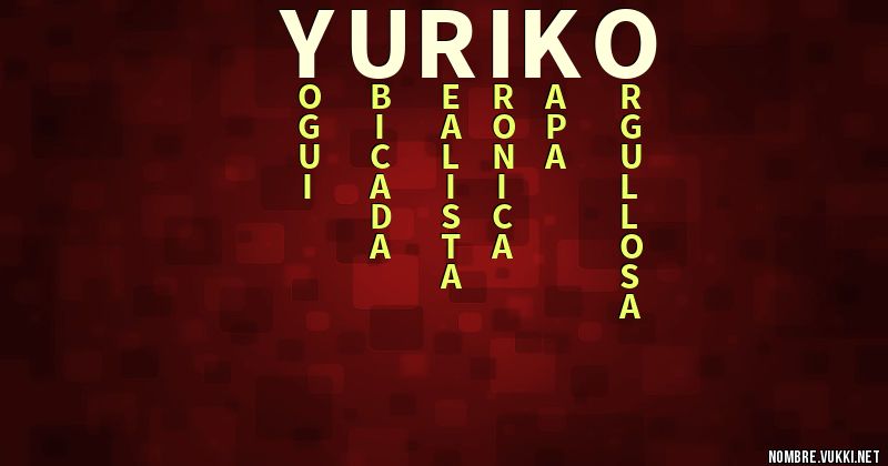Acróstico yuriko