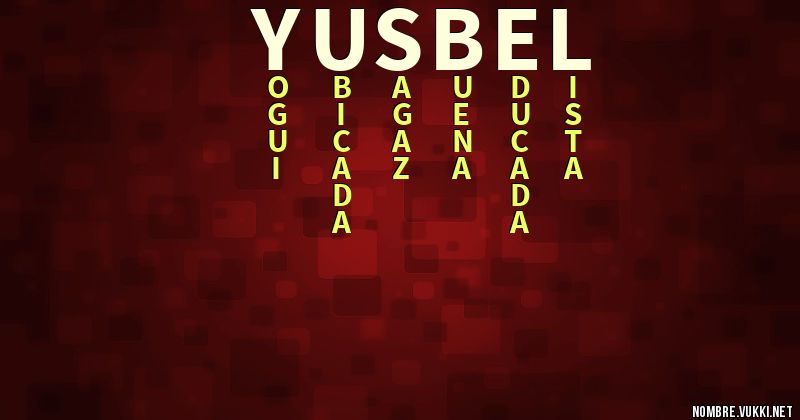 Acróstico yusbel