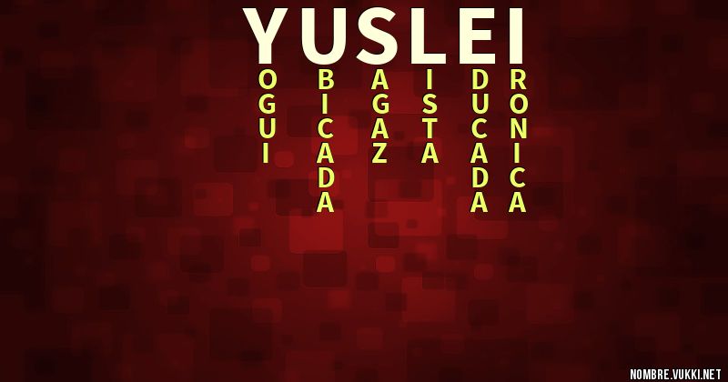 Acróstico yuslei