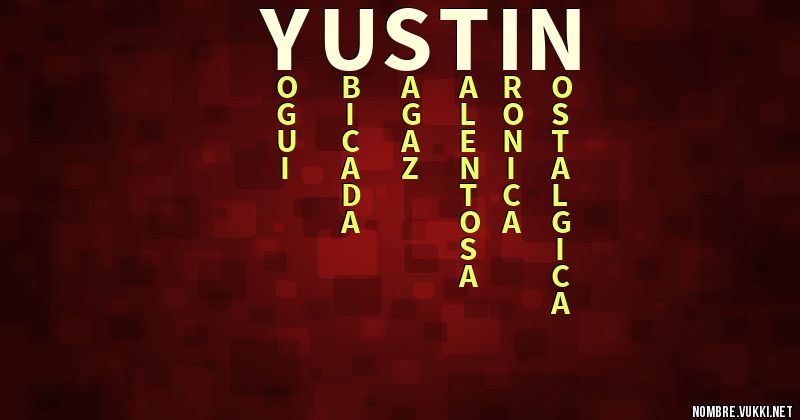 Acróstico yustin