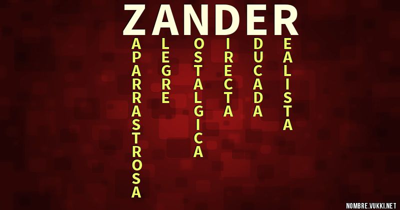 Acróstico zander