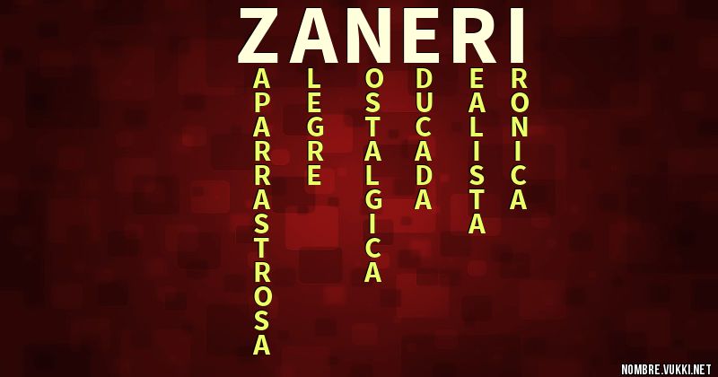 Acróstico zaneri