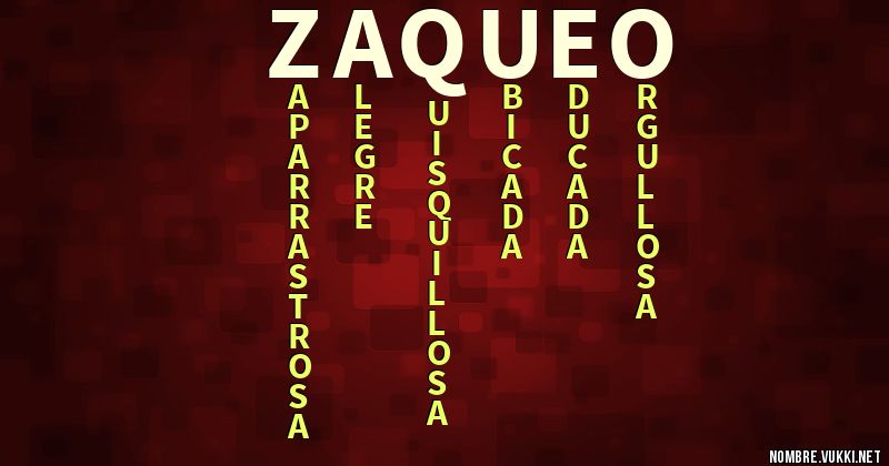 Acróstico zaqueo