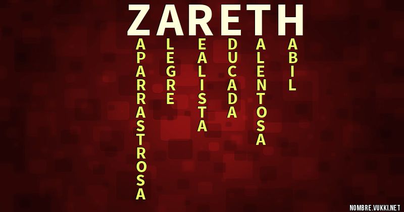 Acróstico zareth