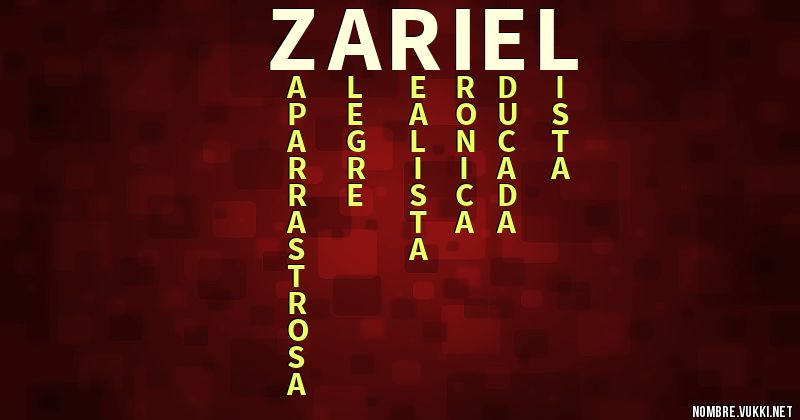 Acróstico zariel