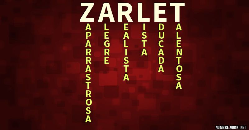 Acróstico zarlet