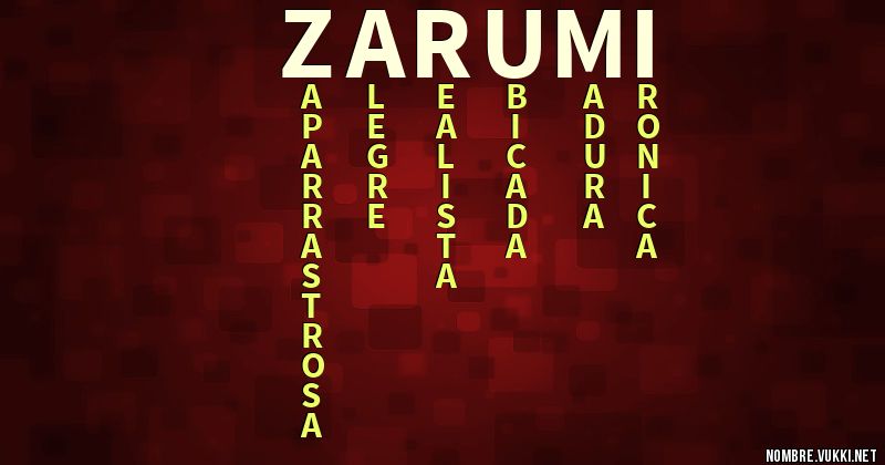 Acróstico zarumi