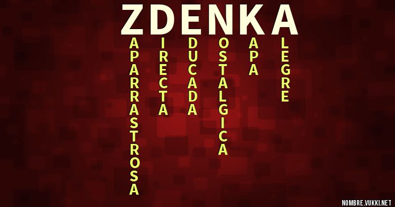 Acróstico zdenka