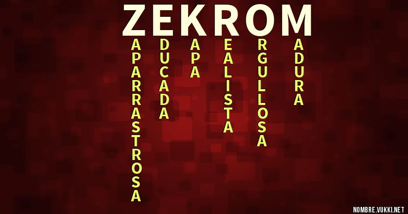 Acróstico zekrom