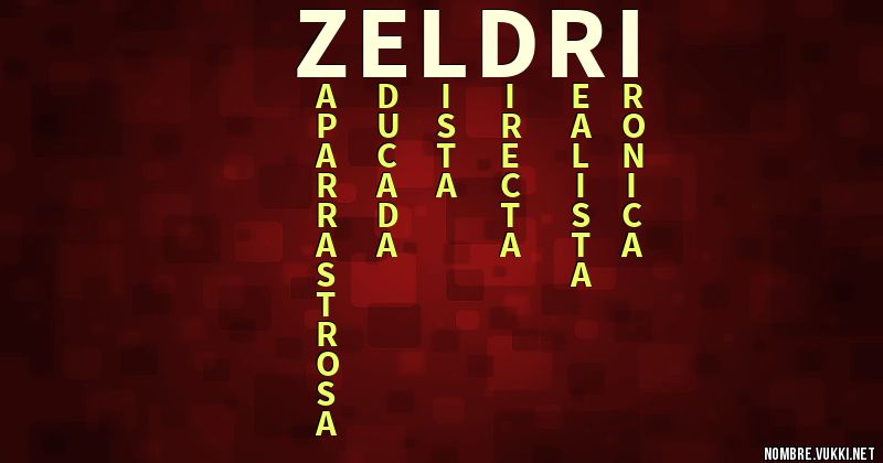 Acróstico zeldri