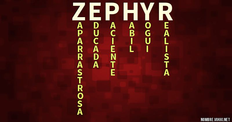 Acróstico zephyr