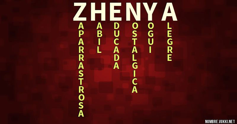 Acróstico zhenya