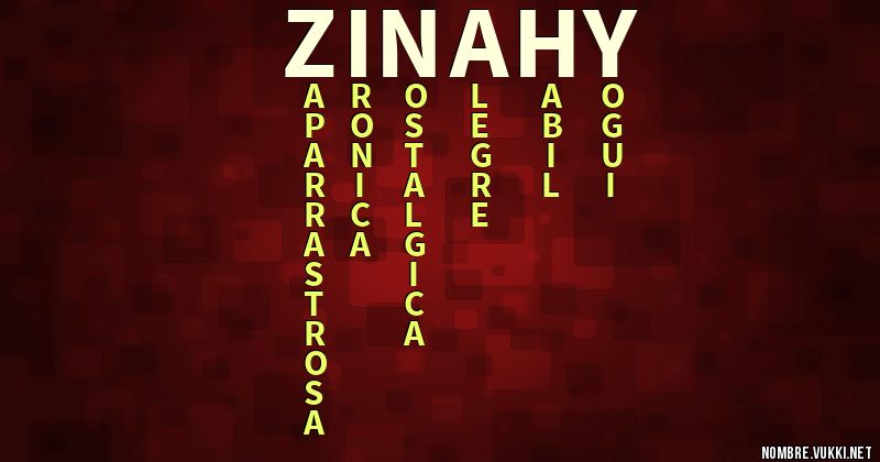 Acróstico zinahy