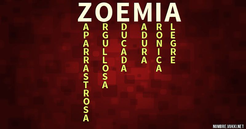 Acróstico zoe mia