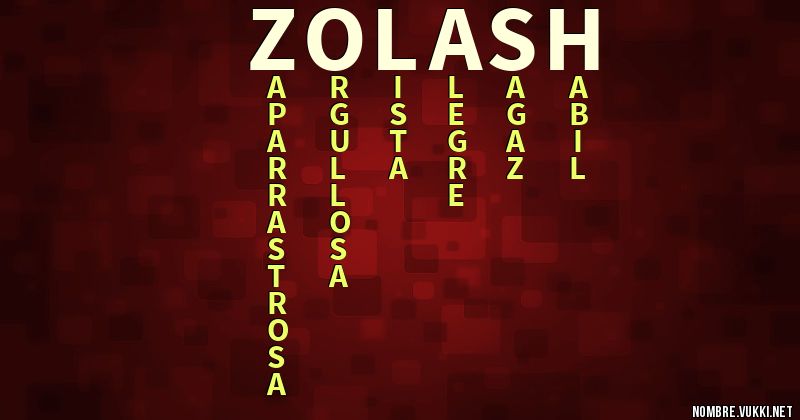 Acróstico zolash